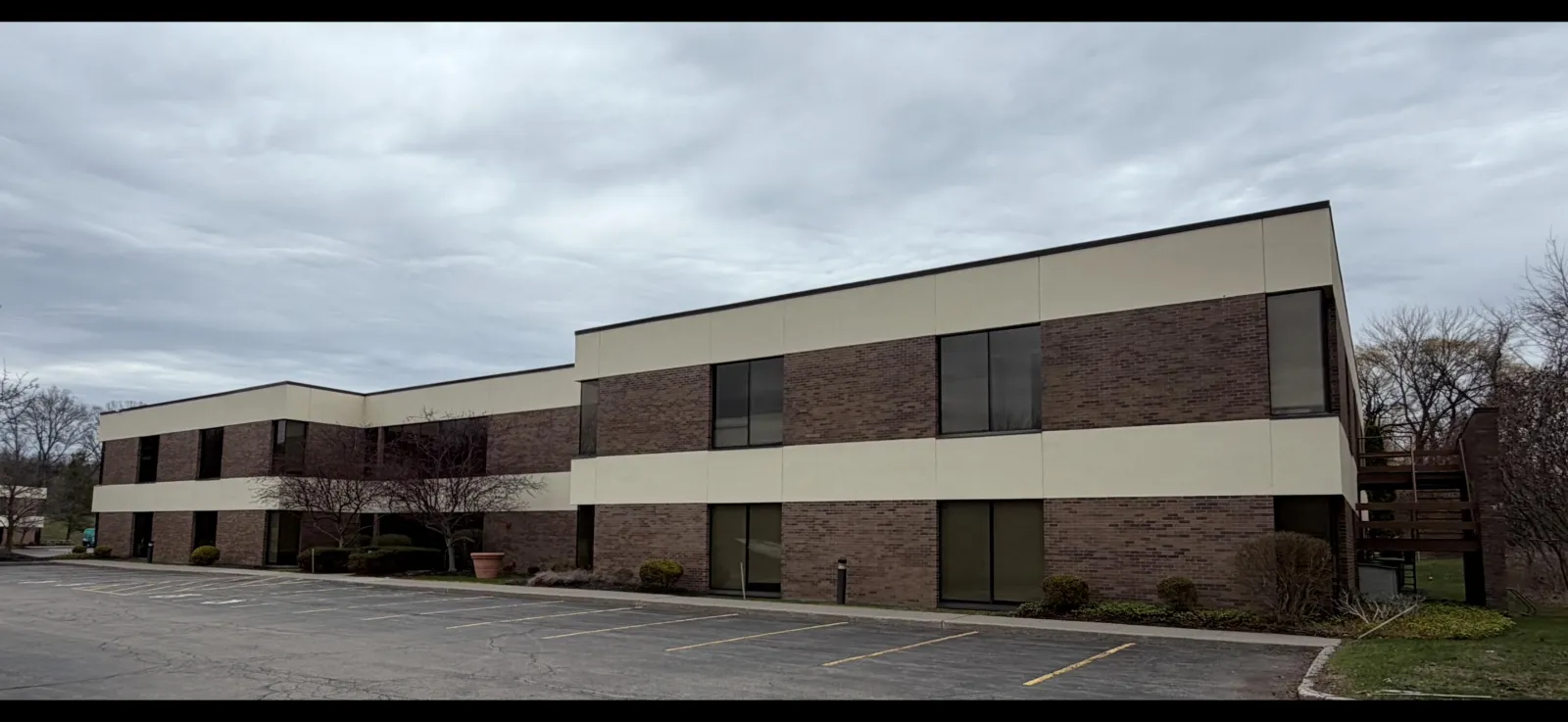 Current exterior view of the existing Willowbrook office building